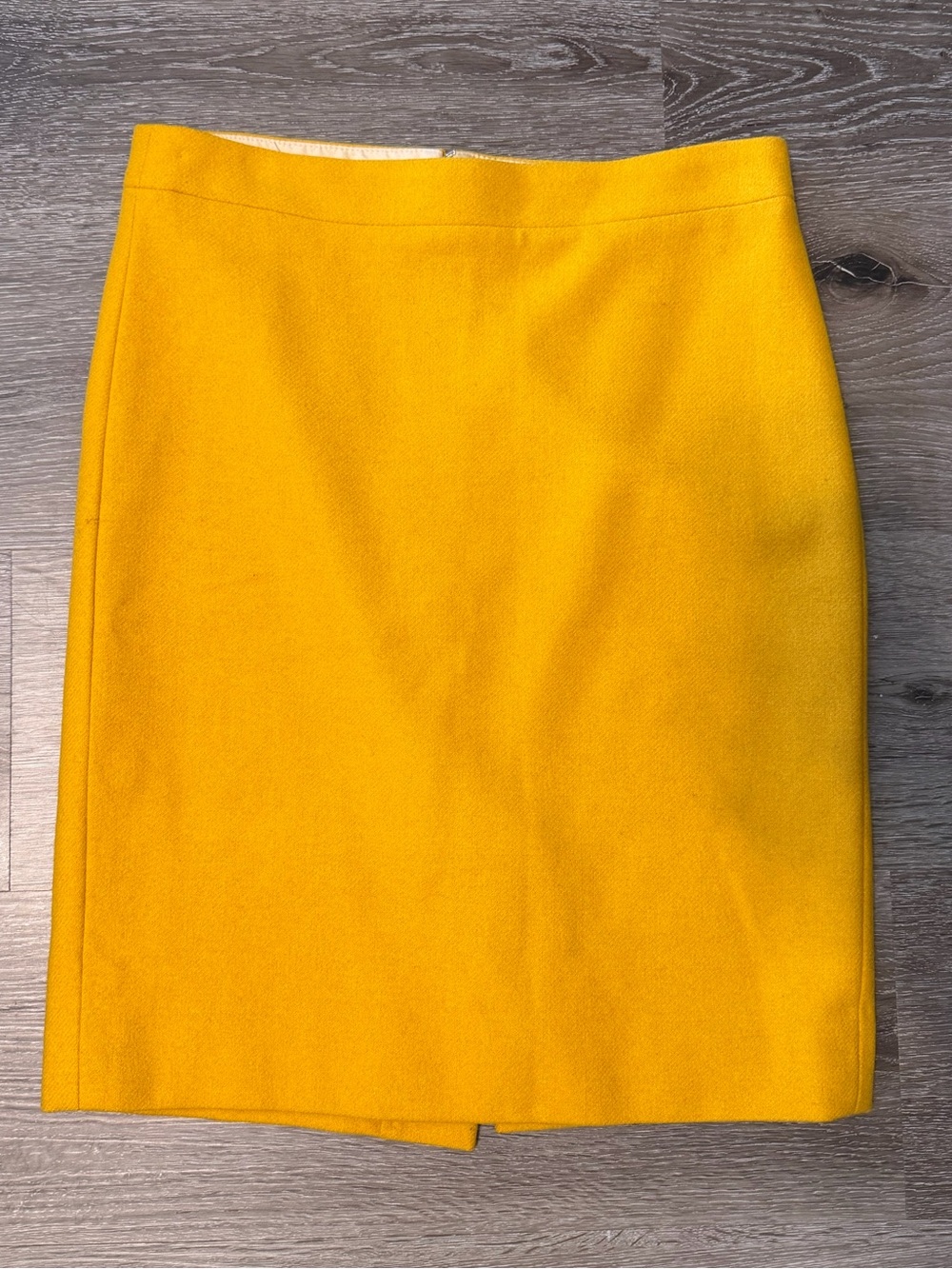Yellow wool JCrew Pencil Skirt